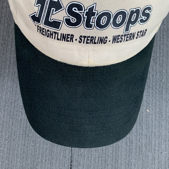 JC Stoops Baseball Hat Adjustable Black Tan Freightliner Strapback Autographed - Picture 4 of 17